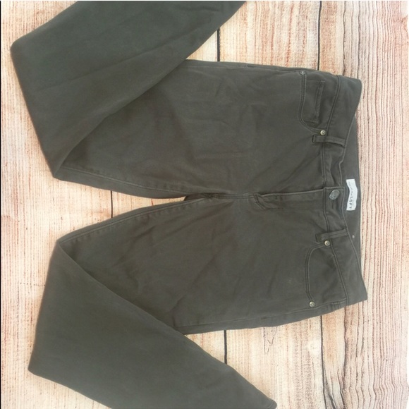 LOFT Pants - Loft Army Green Velvet Jeggings